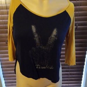 ***SOLD****Women's Large high low crop top by HYPE